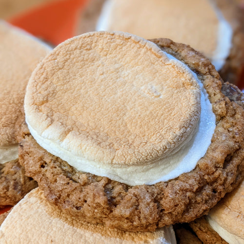 smore cookie close up for cookie gift box