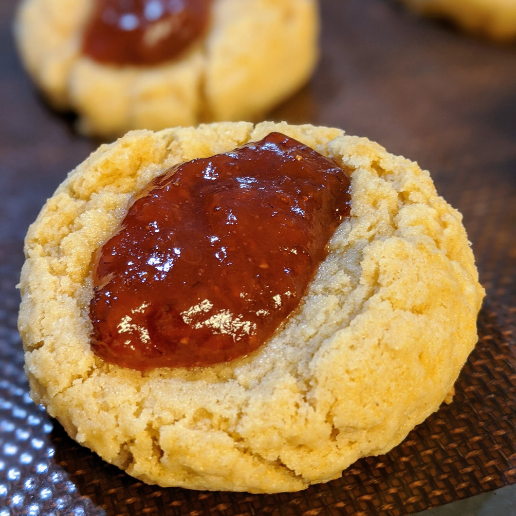 Dozen Raspberry Thumbprint Cookies - Corvallis Delivery